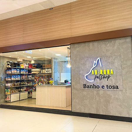 Logo da loja aurora pet shop